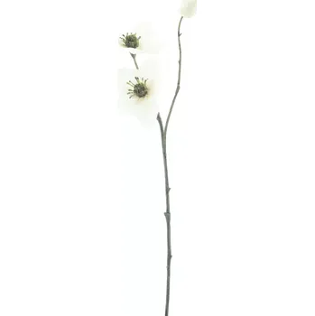 umělá květina umělé květiny, Čemeřice větev „Caseros“ krémová 56 cm