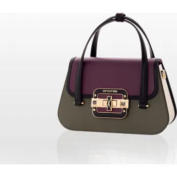 Kabelka CROMIA IT JEWEL kožená kabelka - bordově-olivová