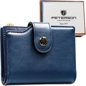 Peněženka Peterson Prostorná dámská peněženka z ekologické kůže RFID PTN 012-JK6 Blue