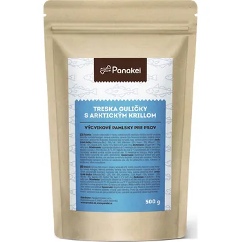Pamlsek pro psa Panakei Výcvikové pamlsky pro psy - Treska+Krill 500 g