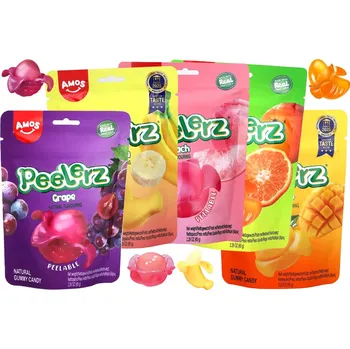 Bonbon Amos Degustační balíček Amos Peelerz Gummy želé - 5 ovocných příchutí