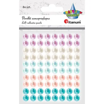 Samolepící dekorace ST243, Samolep. perličky, mix barev, 8mm, rozměr archu 9x10,5cm