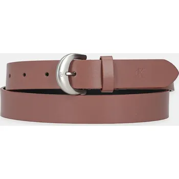 Opasek Kožený pásek Calvin Klein Jeans dámský, růžová barva, K60K612765 34X, vel. 90