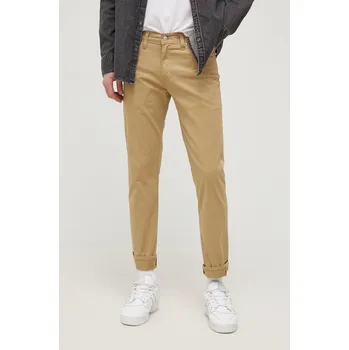 Pánské kalhoty Kalhoty Levi's 511 pánské, béžová barva, přiléhavé 04511.4425 08X, vel. 31/34