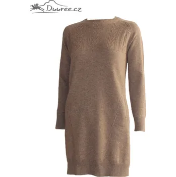 Dámské šaty Duuree.cz Kašmírové Šaty Elle Barva: Hnědá, Velikost: L