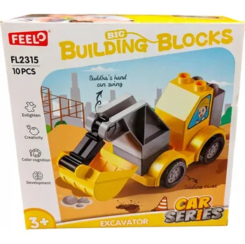 ostatní stavebnice STAVEBNICE VOZIDLA PRO NEJMENŠÍ, VELKÉ DÍLKY, 6 VZORŮ NA VÝBĚR E2588 EMAJ