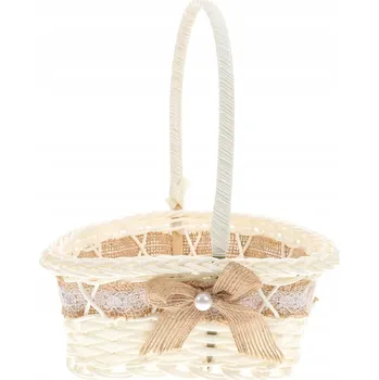 Obraz Koš na květiny plast bílý