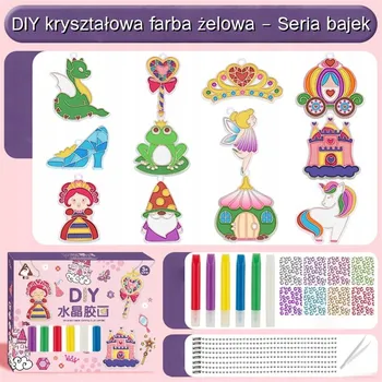 kreativní sada DIY Sada na Výrobu Šperků s Křišťálovými Obrázky pro Děti