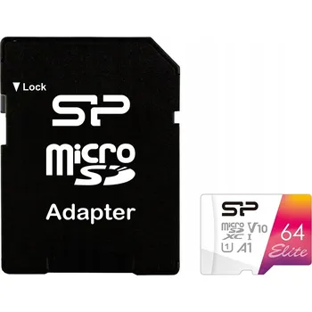 Paměťová karta SD karta Silicon Power SP064GBSTXBV1V20SP 64 GB