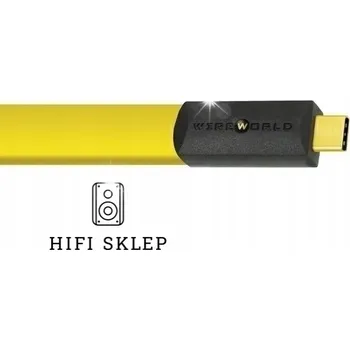 Datový kabel USB 3.1 KABEL USB C - USB C WIREWORLD CHROMA 8 (C31C) ŽLUTÝ 1m