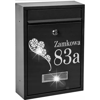 Poštovní schránka POŠTOVNÍ SCHRÁNKA RIB ČERNÁ + S NÁPISEM