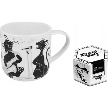 Hrnek Carmani Crazy Cats porcelánový 475 ml