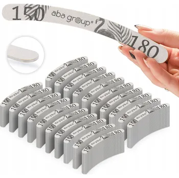 Pilník na nehty s banánovou strukturou 150/180 Slim Aba Group sada 500 ks