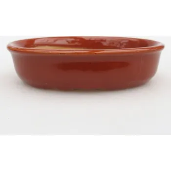 Květináč Keramická bonsai miska 12 x 8,5 x 3 cm hnědá