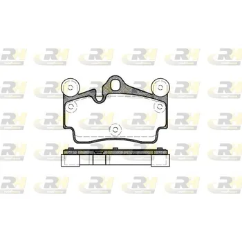 Brzdová destička Sada brzdových destiček, vždy 4 kusy v sadě ROADHOUSE 2996.00