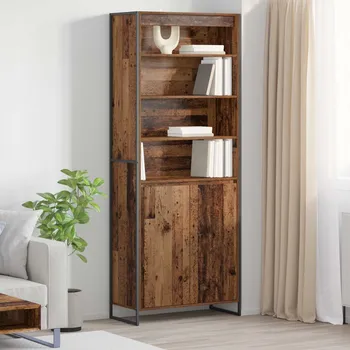 Příborník do zásuvky Vysoké skříně 2 pcs Staré dřevo 60 x 36 x 300 cm