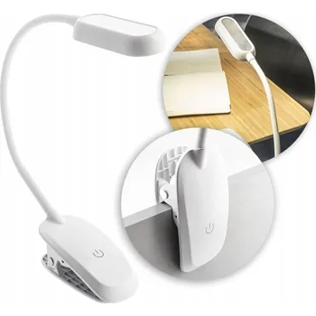 Lampička Stolní lampička GTV FROGY bílá, výkon do 5 W