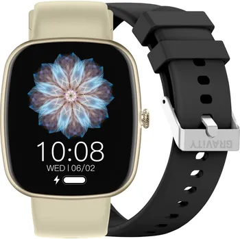 Chytré hodinky SMARTWATCH UNISEX GRAVITY GT18-1 - VOLÁNÍ BLUETOOTH, DODATEČNÝ PÁSEK (sg036a) Barva (Varianta): tay-56211-uniw