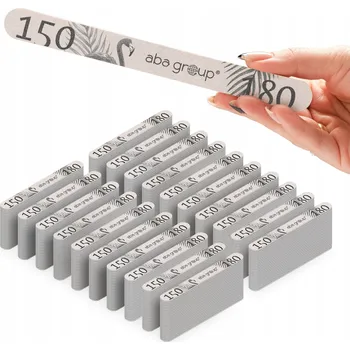Pilník na nehty Jednoduchý 150/180 Standard Aba Group Sada 500 ks