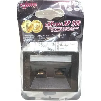 Elektrická zásuvka Internetová zásuvka nástěnná Vilma šedá