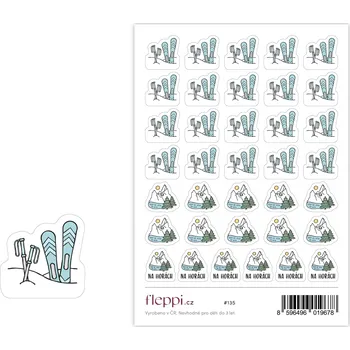 samolepka Fleppi Samolepky Lyže