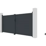 Brána G21 Orlando 350x158 cm dvoukřídlá, antracitová