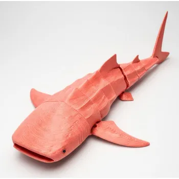 Plovoucí flexi 3D žralok | Svíčkománie3D | Barva: Lososová pastelová