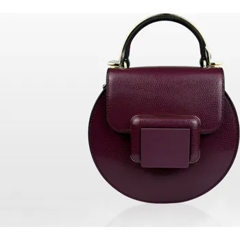 Kabelka CROMIA IT CHIC kožená kabelka – bordová