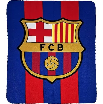 Dětská deka Fan-shop Fleecová deka FC Barcelona 120 x 150 cm Blaugrana