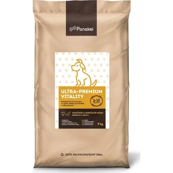 Krmivo pro psa Panakei Granule pro štěňata Příchuť: Hovězí+Krůta (9kg)