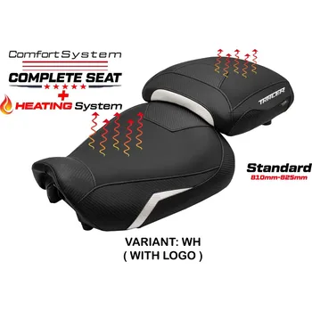 Sedlo na kolo TPZ Italia Kompletní vyhřívané sedlo Yamaha Tracer 9 / 9 GT 21-24 Naha Comfort standard potah sedla: s logem WH (white)