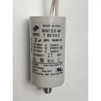 Kondenzátor Rozběhový kondenzátor 2μF 450V INCO SINTEX 45T.B2 CS.2