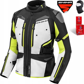 Moto bunda Dámská třívrstvá textilní motocyklová bunda SHIMA DUNE LADY Fluo S