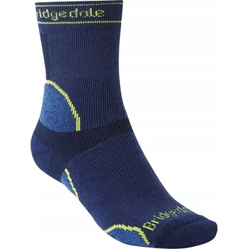 Pánské ponožky Ponožky Bridgedale Midweight T2 Merino Sport Crew, tmavě modré, velikost 36-39