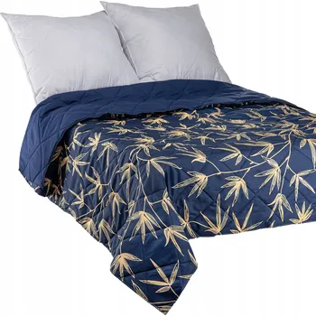 Prostěradlo Narzuta Polskie Tkaniny mikrovlákno 160 cm x 220 cm modrý