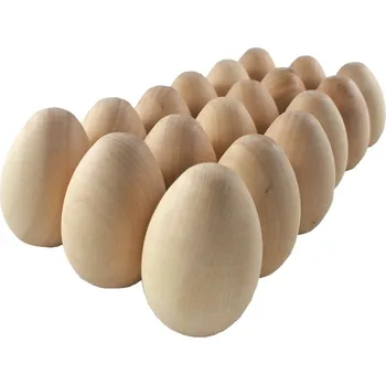 Velikonoční dekorace DŘEVĚNÉ VAJÍČKO decoupage VAJÍČKA dřevěné vajíčko 18ks