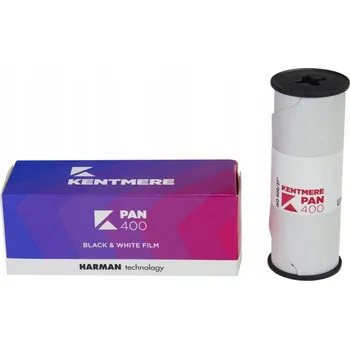 Bezpečnostní kamera Kentmere 400 / 120 Černobílý negativní film středního formátu