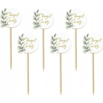 Obraz Dekorativní zápichy Godan RV-PCSL Křest Svatý 11x4 cm 6 ks