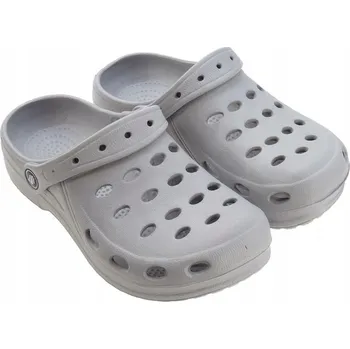 Dámská obuv Nazouváky dámské zahradní pantofle, pěnové EVA, světle šedé, slovenské, velikost 39