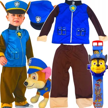 Karnevalový kostým Kostým kostým převlek Tlapková patrola Chase 2-4 let, velikost S 98-110