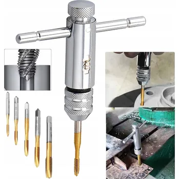 Závitořezný nástroj Závitník Závitníky M3 M4 M5 M6 M8 Držák Sada Závitníků