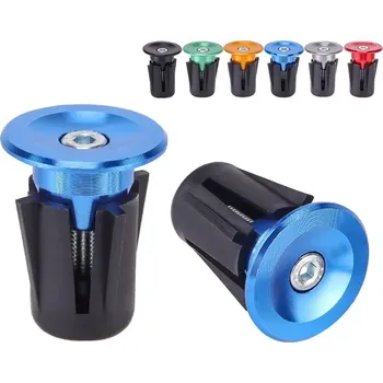 2 ks Zátka řídítek hliníková - červená (ALK2)