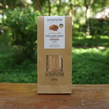 Cukr La Plantation Palmový cukr z Kambodže (Kampong Speu Palm Sugar, PGI) 100% čistý 100g