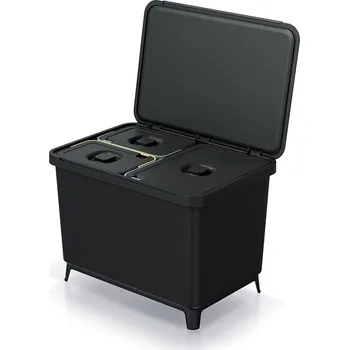 Odpadkový koš Prosperplast SYSTEMA 1x23l + 2x10l černý