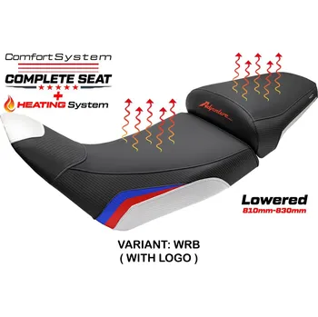 Sedlo na kolo TPZ Italia Kompletní vyhřívané sedlo Honda Africa Twin/ADV Sport 1100 20-25 Asmara Comfort snížené potah sedla: s logem WRB (white-red-blue)