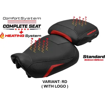 Moto sedlo TPZ Italia Kompletní vyhřívané sedlo Yamaha Tracer 9 / 9 GT 21-24 Naha Comfort standard potah sedla: s logem RD (red)
