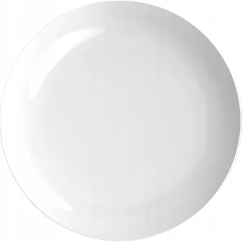 Talíř Plastový talíř Velký jídelní bílý do trouby a mikrovlnky sada 6 kusů