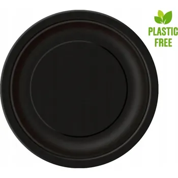 Talíř PAPÍROVÉ TALÍŘE ČERNÉ 23 CM 8 KS HALLOWEEN