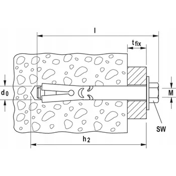 Hmoždinka Pouzdrová kotva Fischer FSA 8x65/S