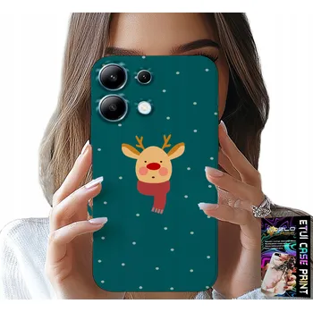Pouzdro na mobilní telefon POUZDRO PRO XIAOMI NOTE 13 4G - SOB NA ZELENÉM POZADÍ VÁNOCE